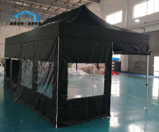 Składany czarny namiot z baldachimem / składany namiot na zewnątrz 8–10 osób
