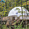 Nowoczesny namiot kopułowy Geodezyjny przezroczyste okno Kaseta podłogowa VIP
