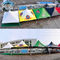 6 x 6 m Kolorowy namiot reklamowy z nadrukiem na dachu