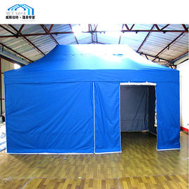 Niebieski, dostosowany natychmiastowy składany namiot, wodoodporne namioty typu pop-up