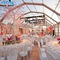 Gigantyczny wielokąt namiotowy Odporność na korozję z romantycznymi dekoracjami ślubnymi